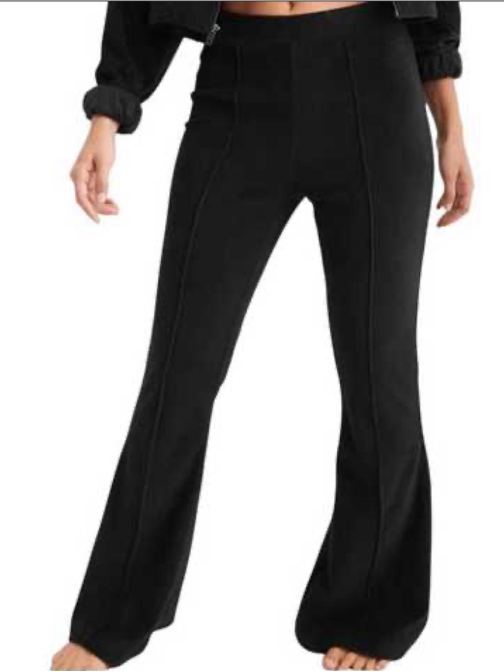 Aerie Women's Black Flared Pants